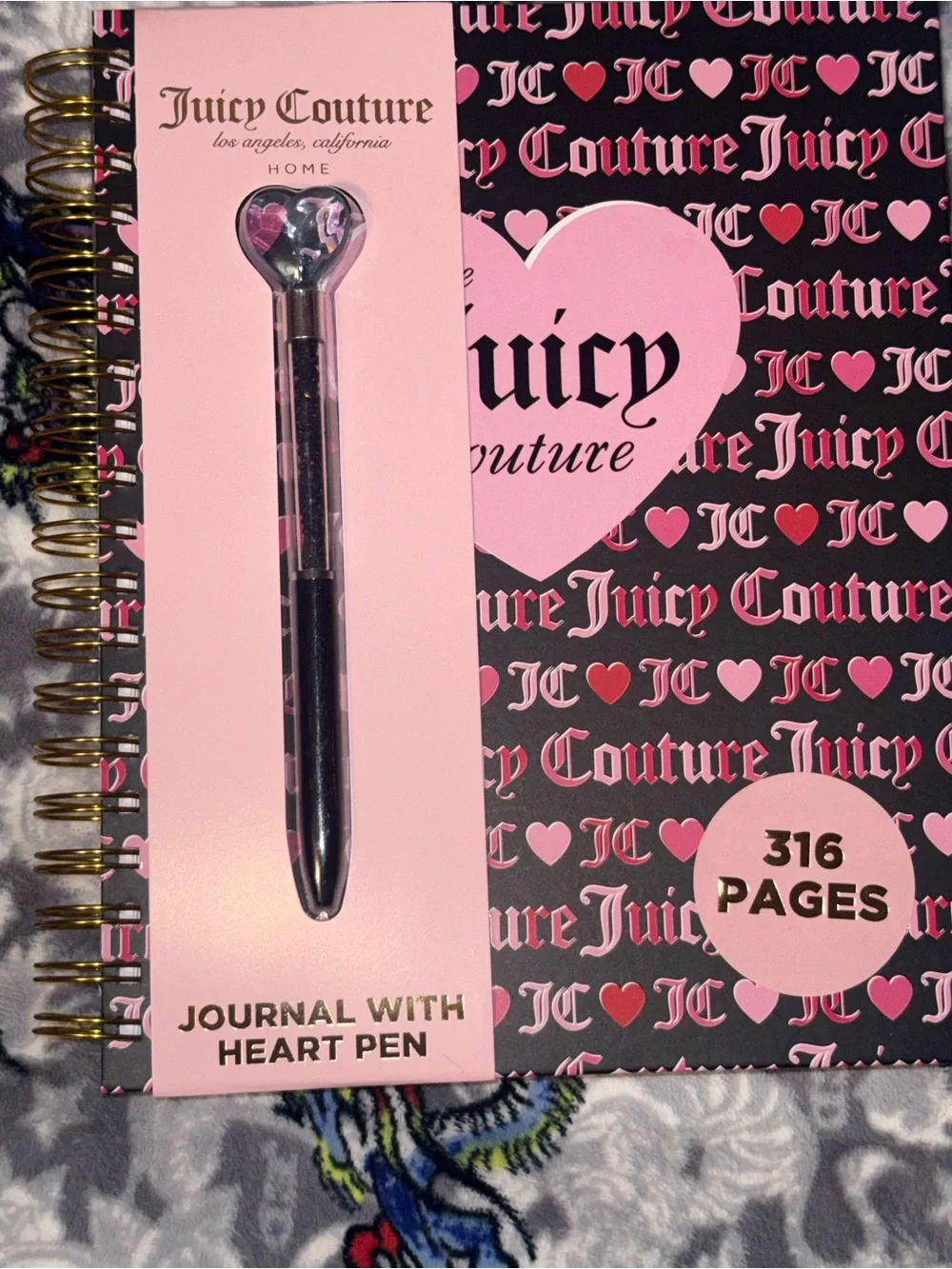 Journal with Heart Pen